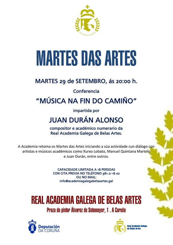 Conferencia de J. Durn na Real Academia Galega de Belas Artes