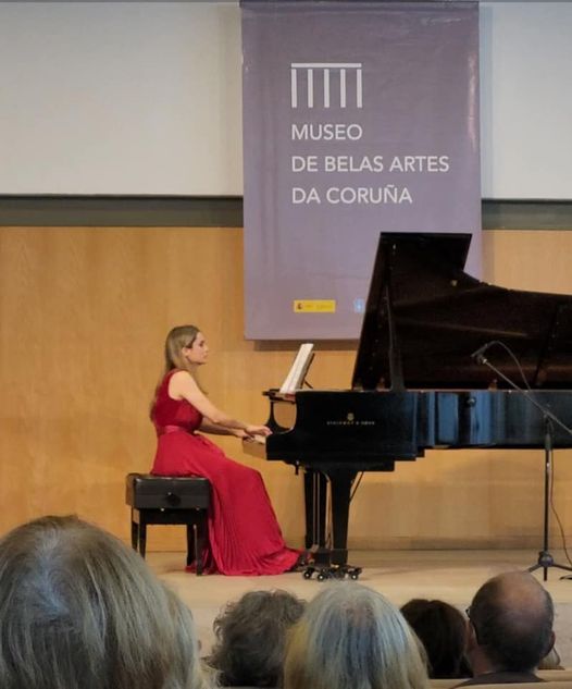 Isabel Prez Dobarro en el Museo de Bellas Artes de A Corua
