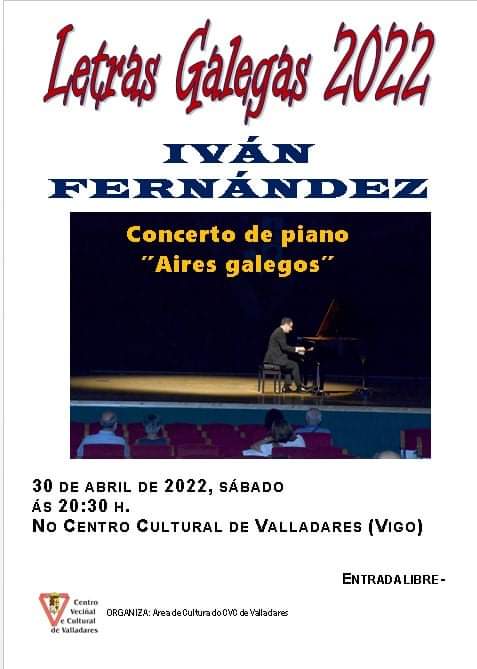 Iván Fernández interpreta las Tres fantasías sobre temas gallegos para piano